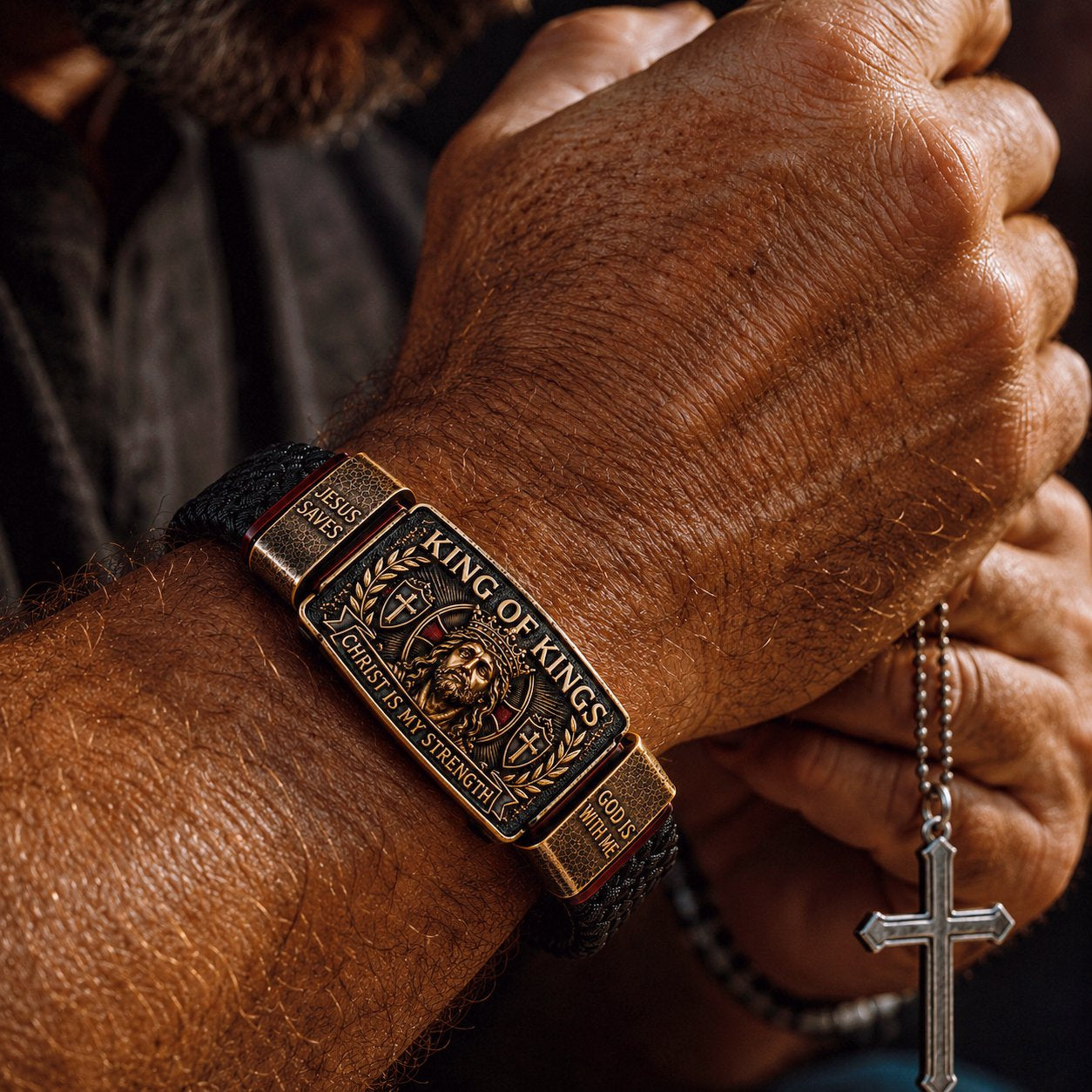 👑 The Ultimate Father's Day Tribute: King of Kings Faith Bracelet — Wear Your Belief with Pride (49% OFF Today🔥)