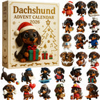 🎄HOT SALE 49% OFF🐾 2026 Dachshund Advent Calendar 🐶✨