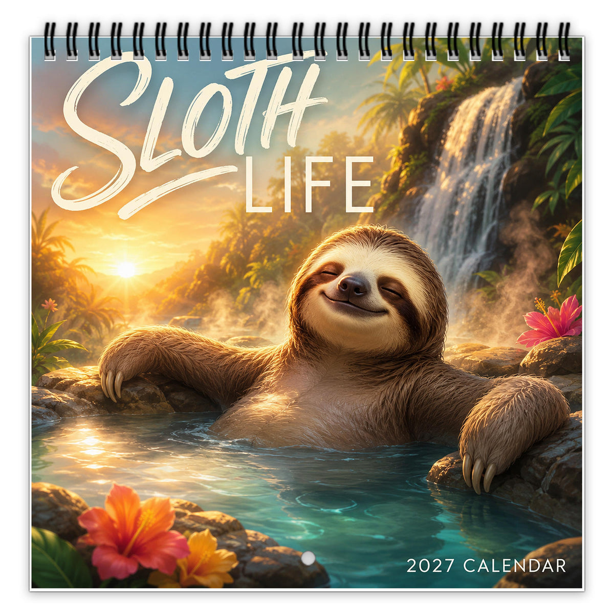 2027 Sloth Life Wall Calendar