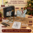 ⏳ Last Day 49% OFF – 🎄Beginner-Friendly 3D Christmas Iridescent Suncatcher DIY Kit | Complete Kit with Glass-Style Panels, Metal Frames, Hanging Chain, Tools & Step-by-Step Guide Included 💕