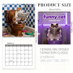 🐱 2027 Funny Cat Wall Calendar