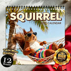 🐿️2027 Squirrel Wall Calendar – 12 Months of Playful Squirrel Portraits & Forest Moments