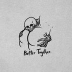 Better Together Skull and Butt Casual Graphic Print T-shirt