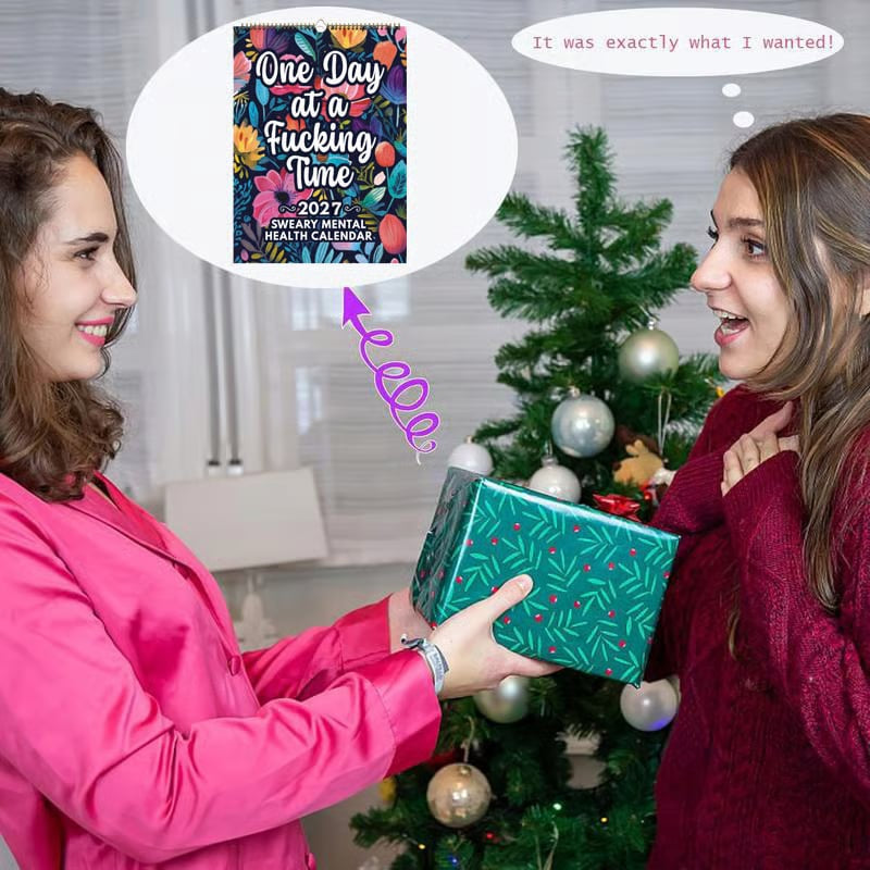 📅 2027 Sweary Mental Health Calendar - Perfect for Home Decor & Gift Ideas