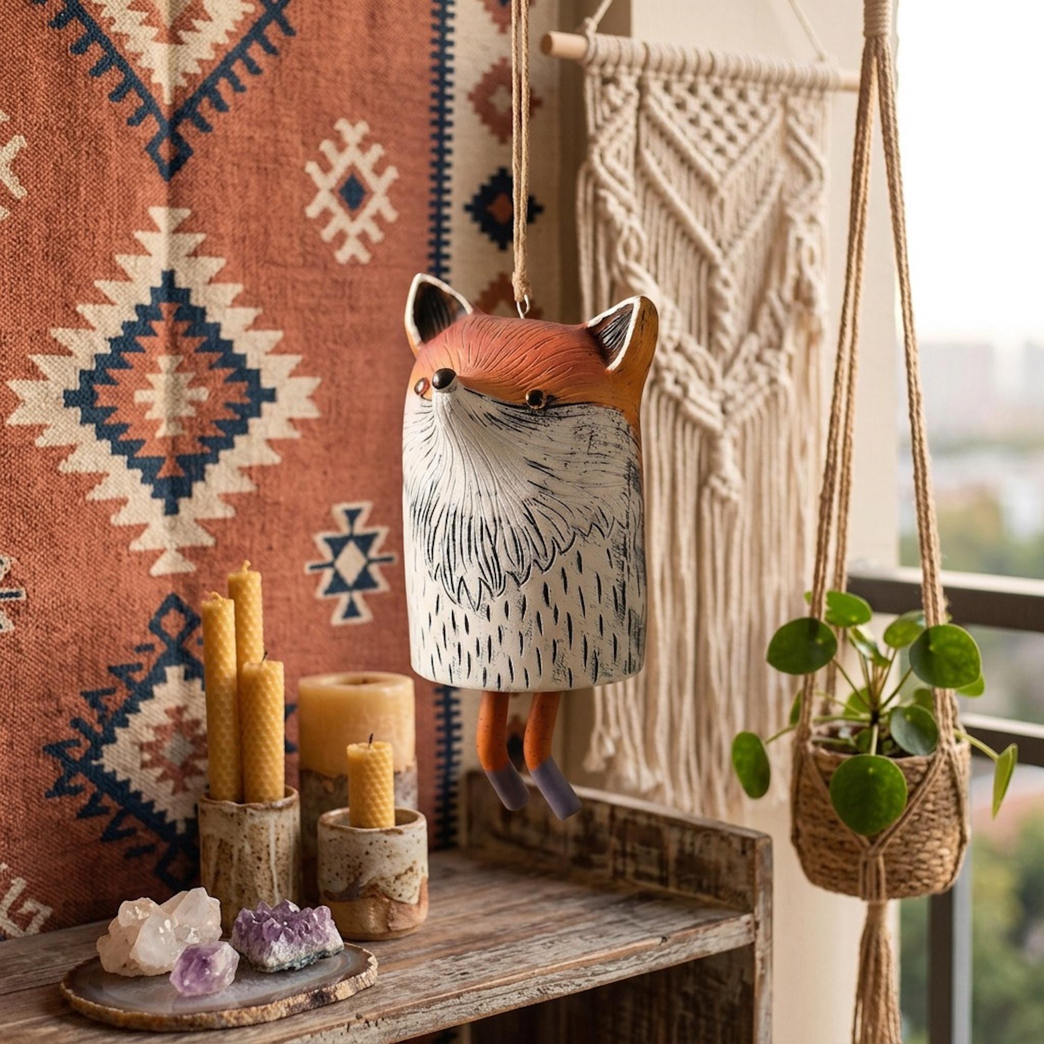 🎐Handmade Whimsical Animal Wind Chime Ornaments