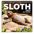 🦥2027 Sloths Wall Calendar – 12 Months of Cute Sloths & Relaxing Nature Moments