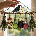 🖤 🐦‍⬛Raven Witch Suncatcher(✨Buy 2 Free Shipping)