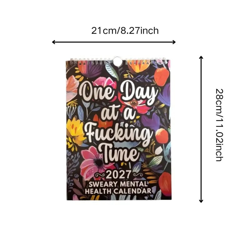 📅 2027 Sweary Mental Health Calendar - Perfect for Home Decor & Gift Ideas