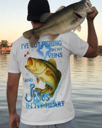 I've Got Fishing In My Veins And Jesus In My Heart All Over Print T-Shirt