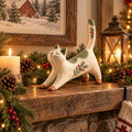 🔥Last Day 49% OFF  😽🐈 Woodland Christmas Cat Figurine🔥