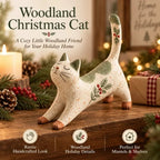 🔥Last Day 49% OFF  😽🐈 Woodland Christmas Cat Figurine🔥