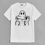 Naughty Ghost Sexy Boobs Graphic Print T-Shirt