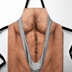😂🔥 Novelty Hairy Chest Apron-The Funniest Thing You'll Wear While Cooking