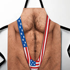 😂🔥 Novelty Hairy Chest Apron-The Funniest Thing You'll Wear While Cooking