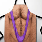 😂🔥 Novelty Hairy Chest Apron-The Funniest Thing You'll Wear While Cooking