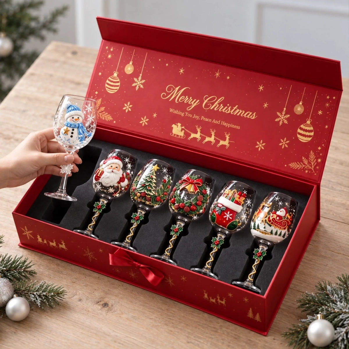 Christmas Wine Glass Collection