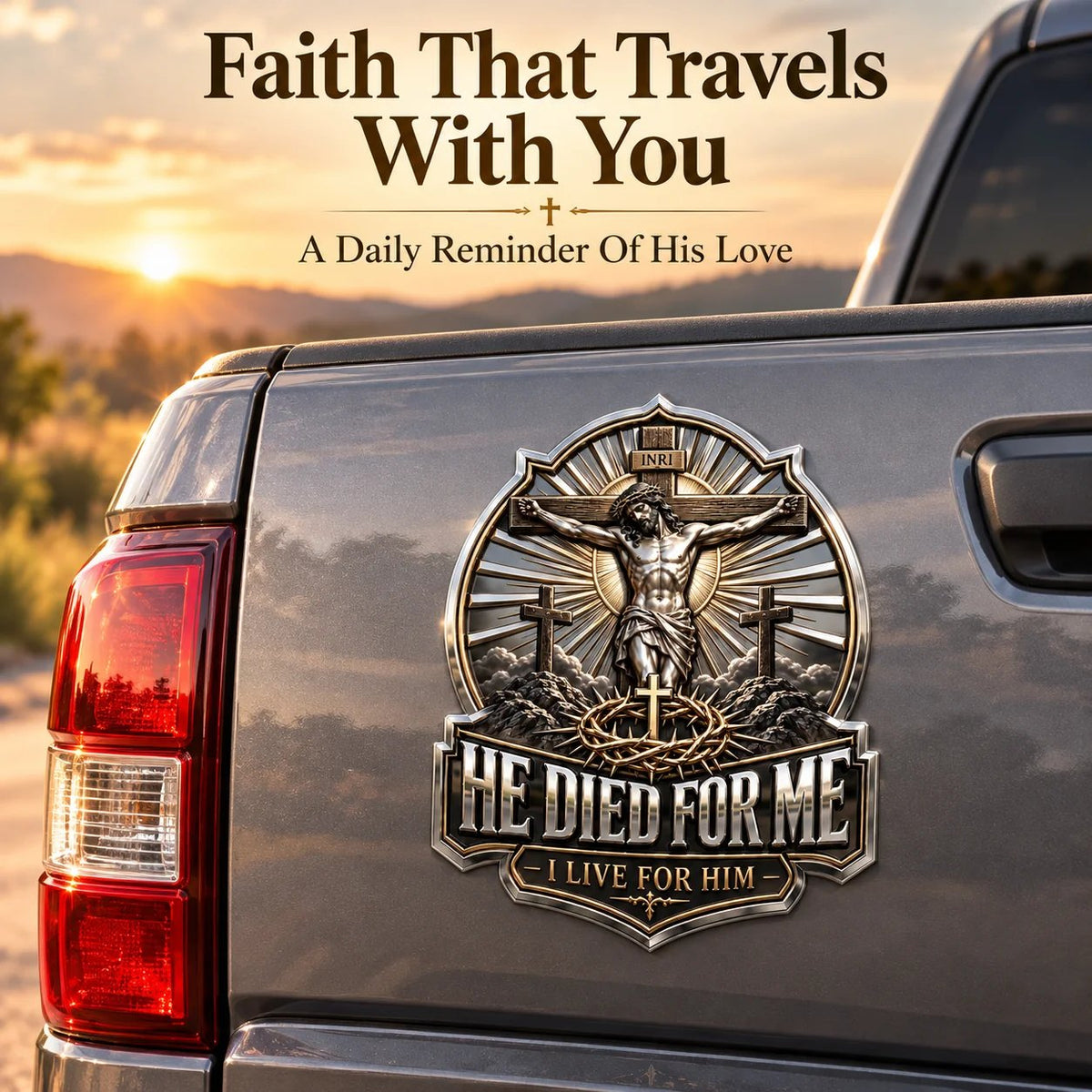 ✝️Christian Faith Car Emblem Collection — Cross, Resurrection & Hope