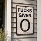 0 Given Funny Metal Signs