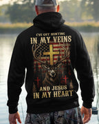 I've Got Hunting In My Veins And Jesus In My Heart All Over Print T-Shirt