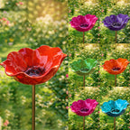 Handmade Metal Flower Garden Stake🐦