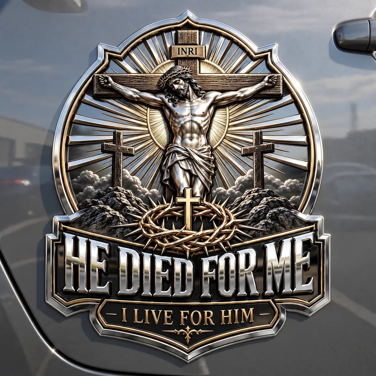 ✝️Christian Faith Car Emblem Collection — Cross, Resurrection & Hope