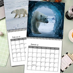🐻‍❄️2027 Polar Bear Calendar - 12 Months of Majestic Polar Bear Portraits & Wild Arctic Moments