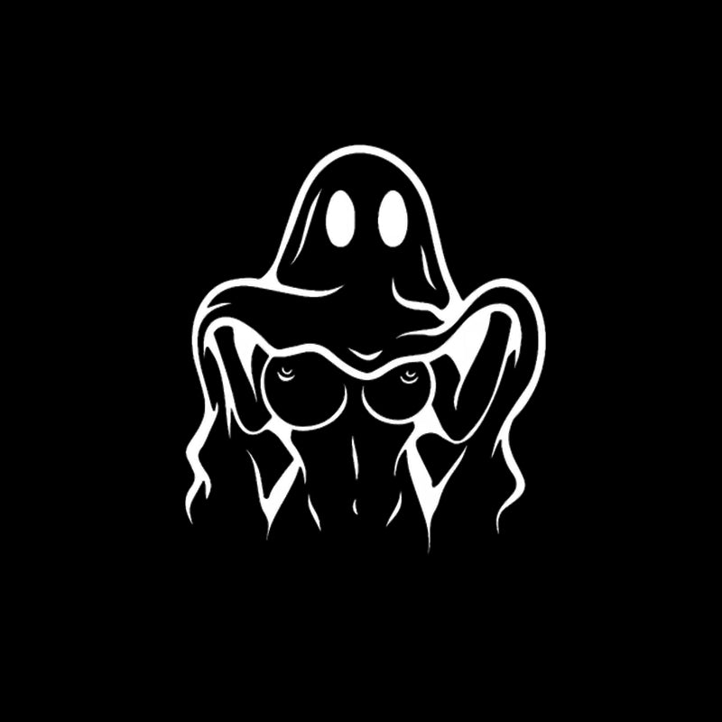 Naughty Ghost Sexy Boobs Graphic Print T-Shirt