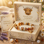 💖Handmade Highland Cow Blessing Bracelet