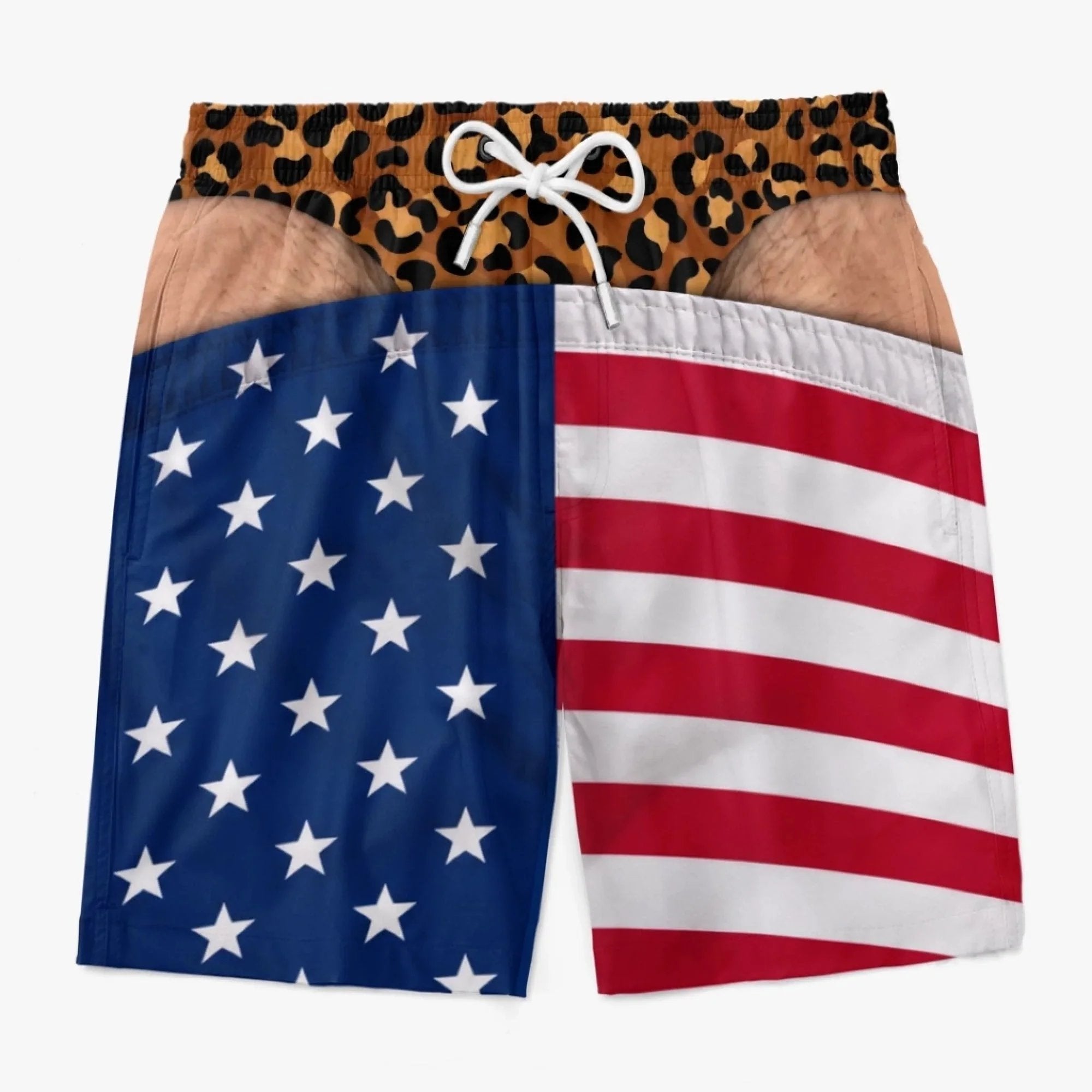 Men's Novelty Prank Swim Trunks – Funny Beach Shorts for Summer & Parties