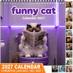 🐱 2027 Funny Cat Wall Calendar