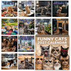 Funny Cats 2027 Calendar – 12 Months of Cat-titude & Laughs