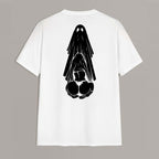 Oral Sex with Ghost Dirty Love Casual Black and White Print T-shirt