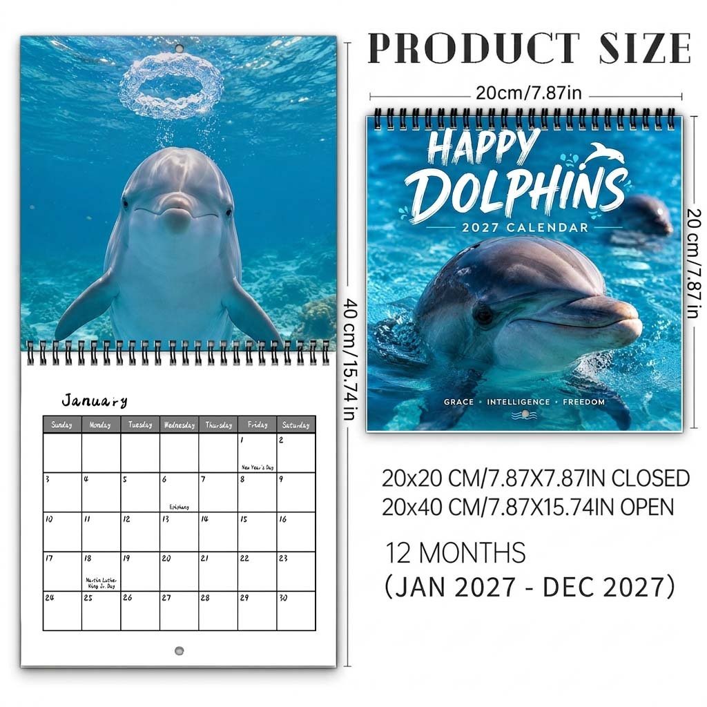 🐬2027 Dolphin Calendar