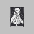 Bad Religious Nun Graphic Casual Black Print T-shirt