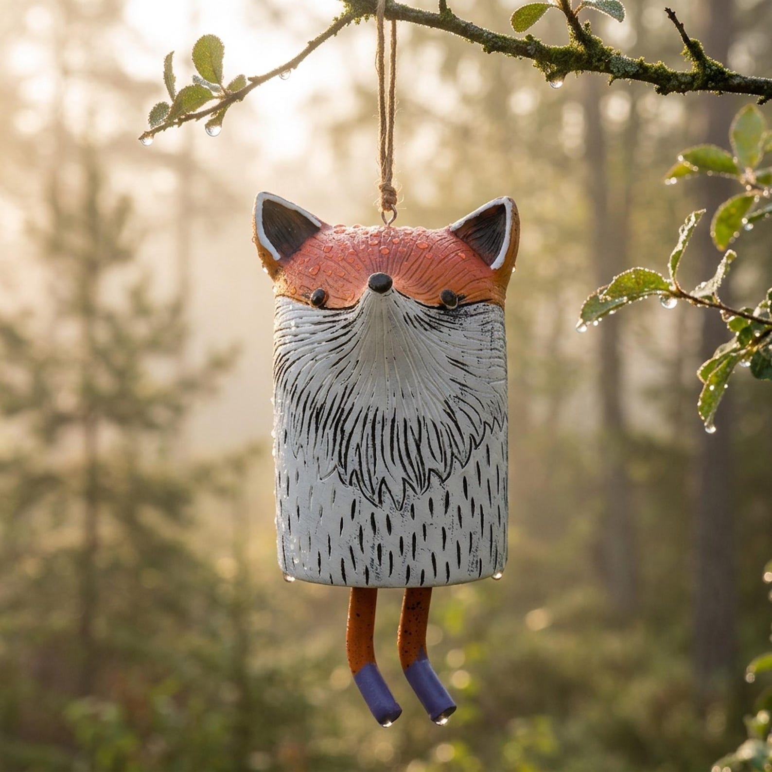 🎐Handmade Whimsical Animal Wind Chime Ornaments