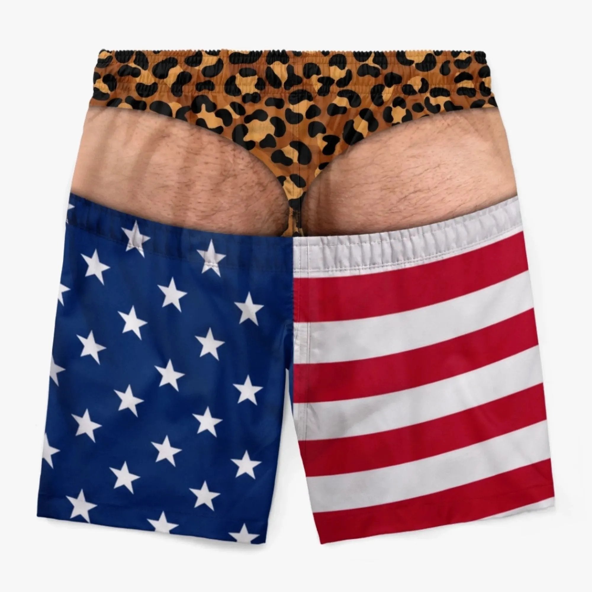 Men's Novelty Prank Swim Trunks – Funny Beach Shorts for Summer & Parties