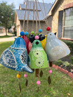 🐦Hand-Painted Ceramic Bird wind Chimes