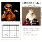 🐔 2027 Cluck Boss Calendar – 12 Months of Hilarious Chicken Portraits & Quirky Personalities