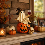 👻🍷Ghost Wine Night Halloween Decor