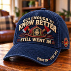 🧑‍🚒Old Enough to Know Better Firefighter Baseball Cap