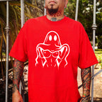Naughty Ghost Sexy Boobs Graphic Print T-Shirt
