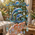 🐋 Ocean-Themed Crystal Wind Chime – Bring the Ocean Glow to Your Garden (📦Buy 2 Free Shipping)