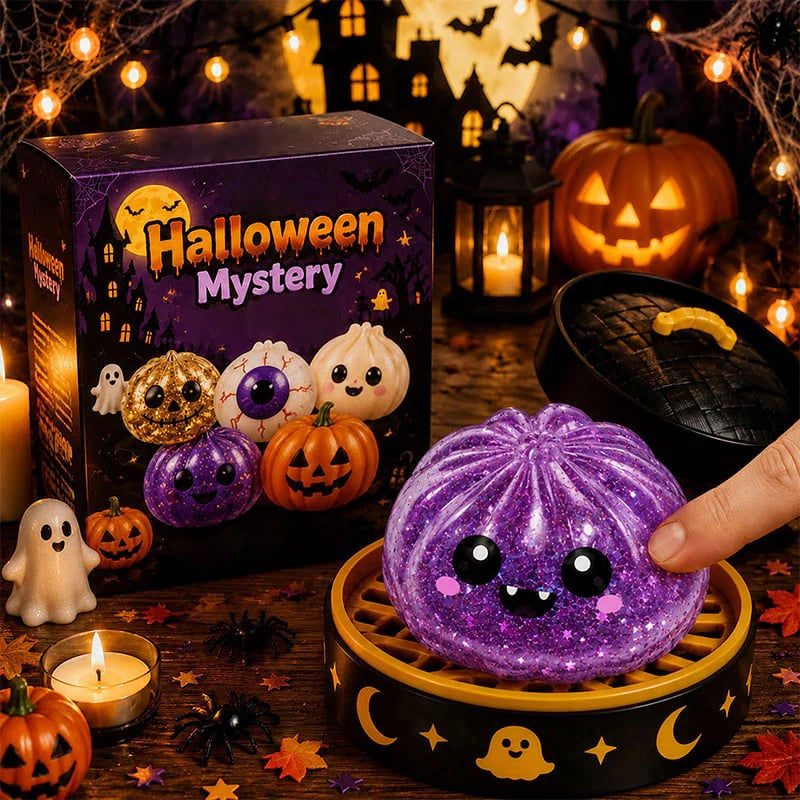 🎃 Halloween Dumpling Squeeze Squishy Toy