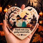 🎃 Halloween Friendship Sea Glass Ornament