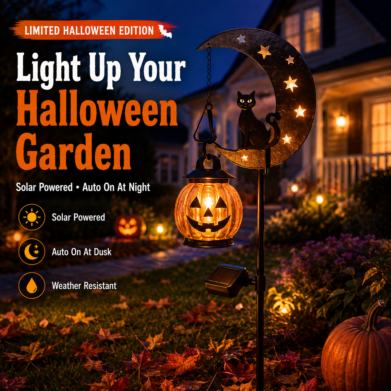 🎉Handmade Halloween Garden Stake Light