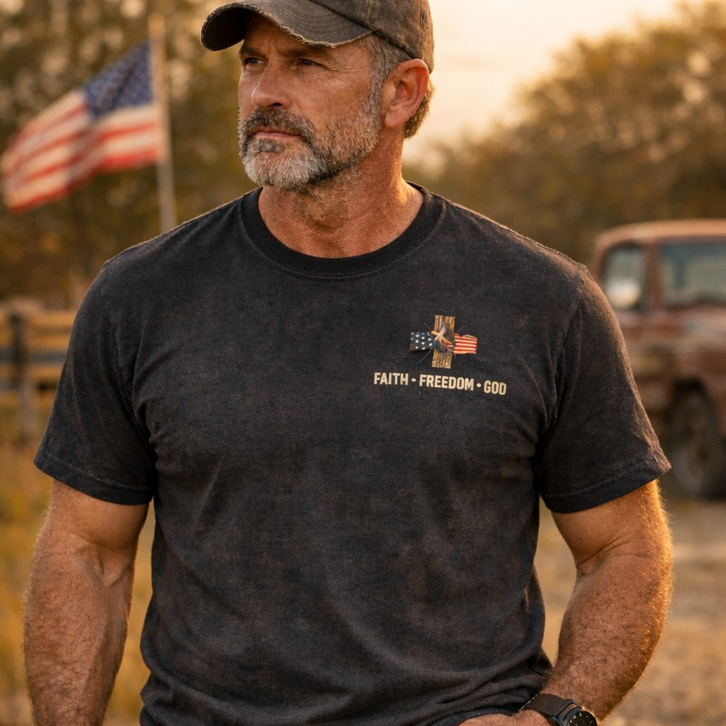 Stand For The Flag Kneel For The Cross T-Shirt