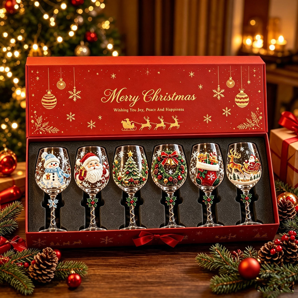Christmas Wine Glass Collection