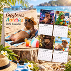 🔥🐹 2027 Capybara Wall Calendar