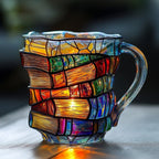 📚Painted Book Mug🍵