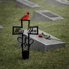 Metal Cemetery Memorial Plaque for Remembrance